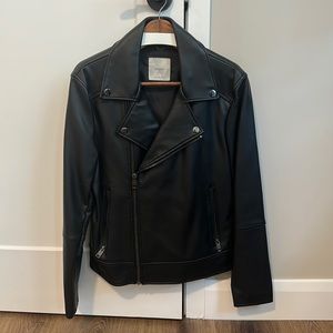 Mango Man Biker Jacket in Black